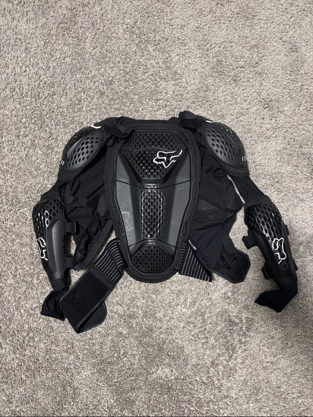 Fox Black Protective Chest, Shoulder & Elbow Armor